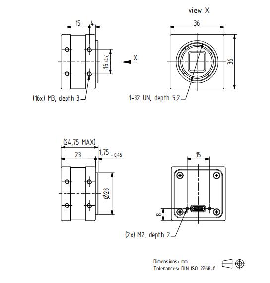 DFK 27BUJ003尺寸