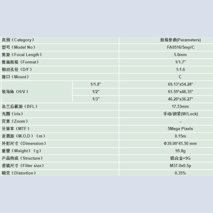 FH-CC0516-5mm廠家